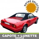Capote auto Ferrari Mondial 3L2 cabriolet en Alpaga Twillfast avec lunette en PVC