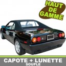 Capote auto Ferrari Mondial 3L4 cabriolet en Alpaga Sonnenland SN avec lunette arri&egrave;re en PVC