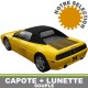 Capote auto Ferrari 348 Spider cabriolet en Alpaga Twillfast avec lunette en PVC