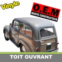 Capote toit ouvrant Fiat 500C Belvedere cabriolet en vinyle sur toile coton