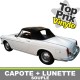 Capote auto Fiat 1100 cabriolet en vinyle avec lunette arrière en PVC
