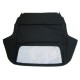 Capote auto Fiat 1200 cabriolet coton double face Pininfarina avec lunette arriere en PVC
