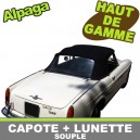 Capote auto Fiat Osca 1500S / 1600S cabriolet en Alpaga avec lunette arri&egrave;re en PVC