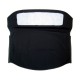 Capote auto Fiat 124 CS1 (1400-1600-1800) cabriolet coton double face Pininfarina avec lunette arrière en PVC