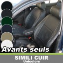Housses si&egrave;ges auto avants sur mesure pour Alfa Romeo Spider cabriolet - Simili cuir unicolore