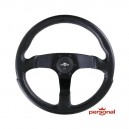 Volant Personal Fitti E5 en polyur&eacute;thane noir, logo argent