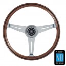 Volant Nardi Classic Line ann&eacute;es 70 en bois d'acajou