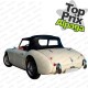 Capote auto Austin Healey 100-6 BN6/3000 BN7 cabriolet en Alpaga Stayfast avec lunette arriere en PVC