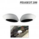 Couvre r&eacute;troviseur chrom&eacute; - Peugeot 206