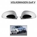 Couvre r&eacute;troviseur chrom&eacute; - Volkswagen Golf V