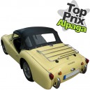 Capote auto Triumph TR3 cabriolet en Alpaga Stayfast avec lunette arri&egrave;re en PVC