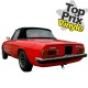 Capotes auto Alfa Romeo Coda Tronca 1750/2000 cabriolet en vinyle sur toile coton avec lunette arriere en PVC