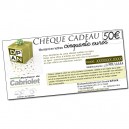 Ch&egrave;que cadeau de 50 euros