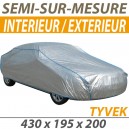 Housse int&eacute;rieure/ext&eacute;rieure semi-sur-mesure en Tyvek - Housse 4x4 : Bache protection Land Rover Defender Court