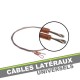 Cables lateraux universels de tension en inox (la paire)