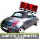 Capote auto Ford StreetKa cabriolet en Alpaga Twillfast avec lunette en PVC