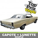 Capote auto Ford Fairlane cabriolet en vinyle avec lunette arriere en PVC