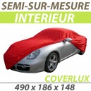 Housse intérieure semi-sur-mesure en Jersey Coverlux - Housse auto : Bache protection Peugeot 407 cabriolet