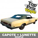 Capote auto Ford LTD cabriolet en vinyle avec lunette arriere en PVC