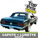 Capote auto Ford Mustang cabriolet en vinyle avec lunette arriere en PVC