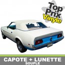 Capote auto Ford Mustang cabriolet en vinyle avec lunette arriere en PVC