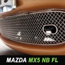 Grilles de calandre tressé en acier inoxydable pour Mazda MX5 NB FL cabriolet  (1998-2000)