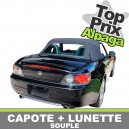 Capote auto Honda S2000 cabriolet en Alpaga Stayfast avec lunette arri&egrave;re en PVC