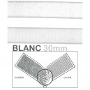 Velcro blanc 30mm (crochet et bouclette)