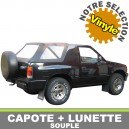 Capote 4x4 Isuzu Amigo cabriolet en Vinyle avec lunettes en PVC