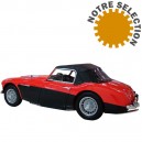Capote auto Austin Healey 100-6 BN4, 3000 BT7 cabriolet en Vinyle avec lunette arriere en PVC
