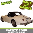 Capote auto Jaguar XK 150 Roadster cabriolet en Alpaga Stayfast pour lunette origine