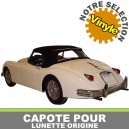 Capote auto Jaguar XK 150 Roadster cabriolet en Vinyle pour lunette origine